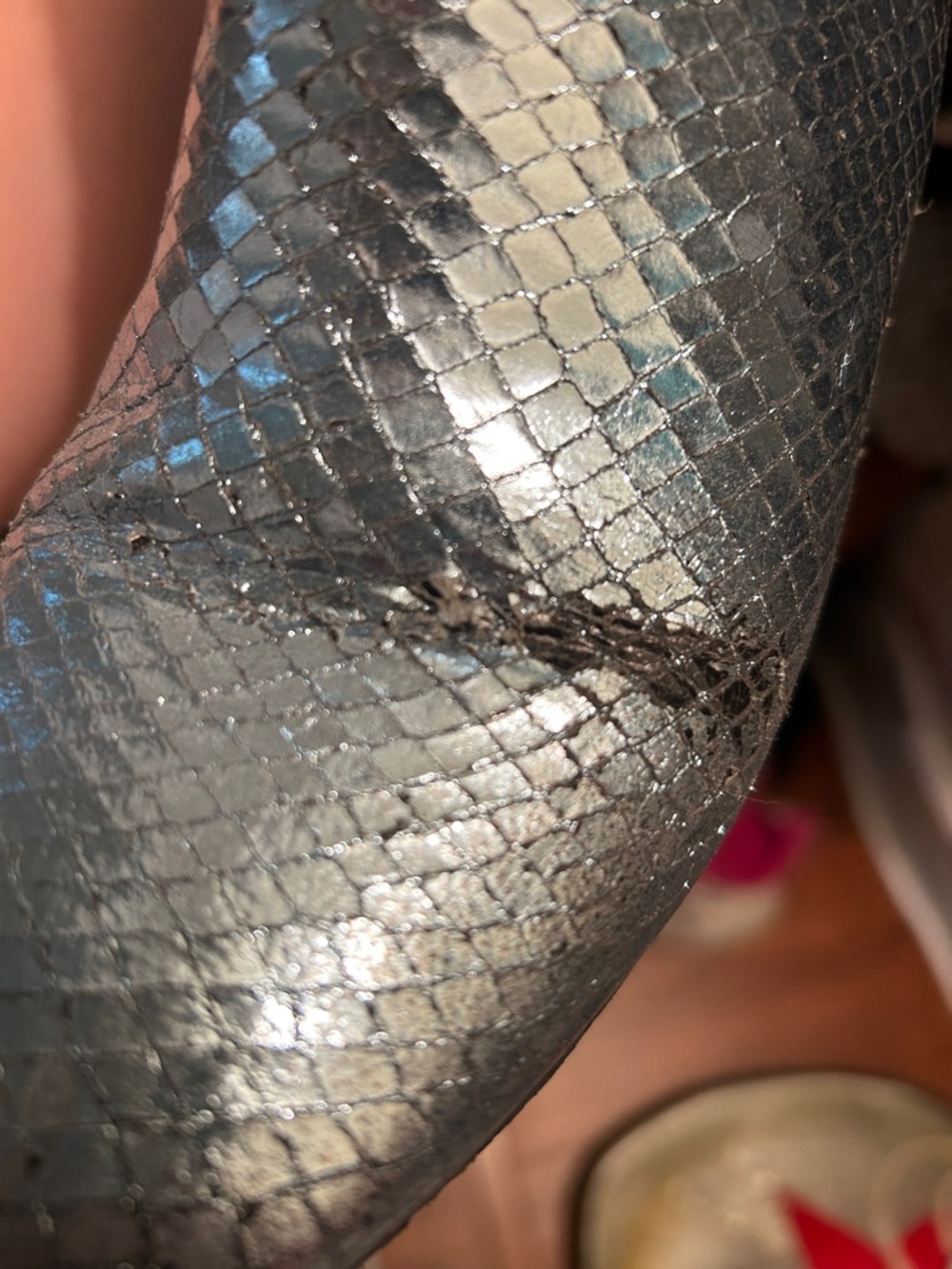 Paris Texas Silver Heeled Boots - Picture 8 of 8